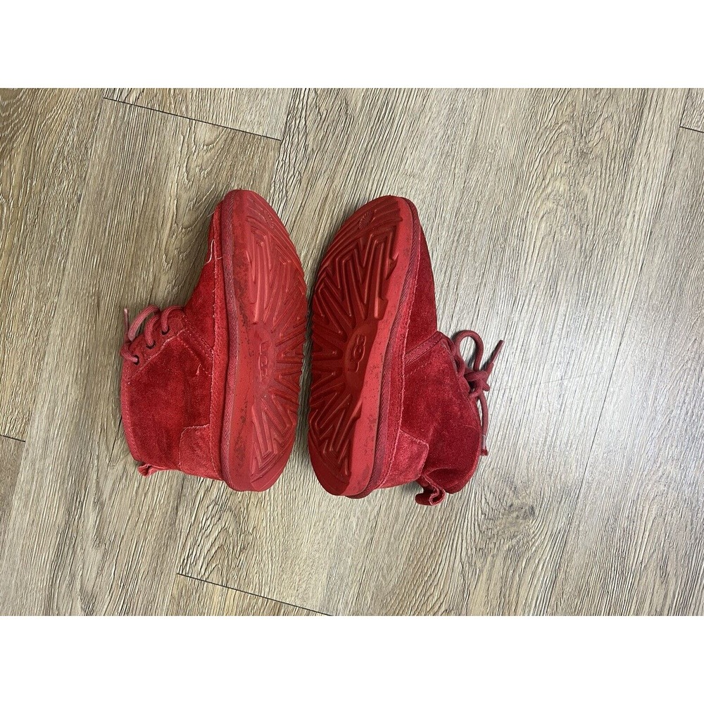 UGG Chukka Boots Girls 13 Youth Red - WORN - Picture 5 of 7